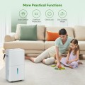 4500 Sq. Ft 50 Pint Dehumidifier for Basement, COLAZE Dehumidifiers with Drain Hose for Home Bedroom Bathroom Large Room, Auto Defrost & Full Water Alarm & 24H Timer with 1.59 Gallon Water Tank