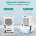 COLAZE 35 Pints 2000 Sq. Ft Dehumidifier with 6.56 ft Drain Hose, Three Colors Humidity Indicator, 24hr Timer Auto-off, Auto Defrost, Drying Clothes Dehumidifier Ideal for Home, Bathroom and Basement