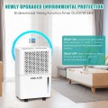 COLAZE 35 Pints 2000 Sq. Ft Dehumidifier with 6.56 ft Drain Hose, Three Colors Humidity Indicator, 24hr Timer Auto-off, Auto Defrost, Drying Clothes Dehumidifier Ideal for Home, Bathroom and Basement