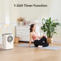 2500 Sq. Ft Dehumidifier for Basement with Drain Hose, 30pints Dehumidifier with 0.55 Gallon Water Tank and Reusable Air Filter, Auto Defrost & Full Water Alarm & 24H Timer with wheels and handles, Ideal for Bedroom Bathroom Large Room Basements