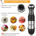 【5-in-1】800W Immersion Hand Blender for Sauces, Smoothies, Soups